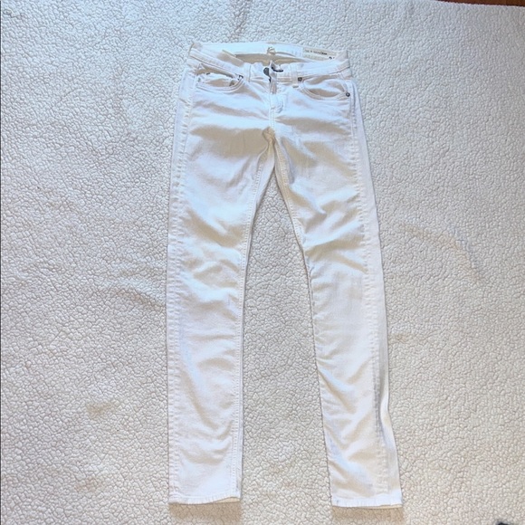 rag & bone Classic White Skinny Jeans - Picture 1 of 14